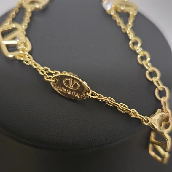 Valentino Gold Necklace and Bracelet Set - Picture 8 of 13